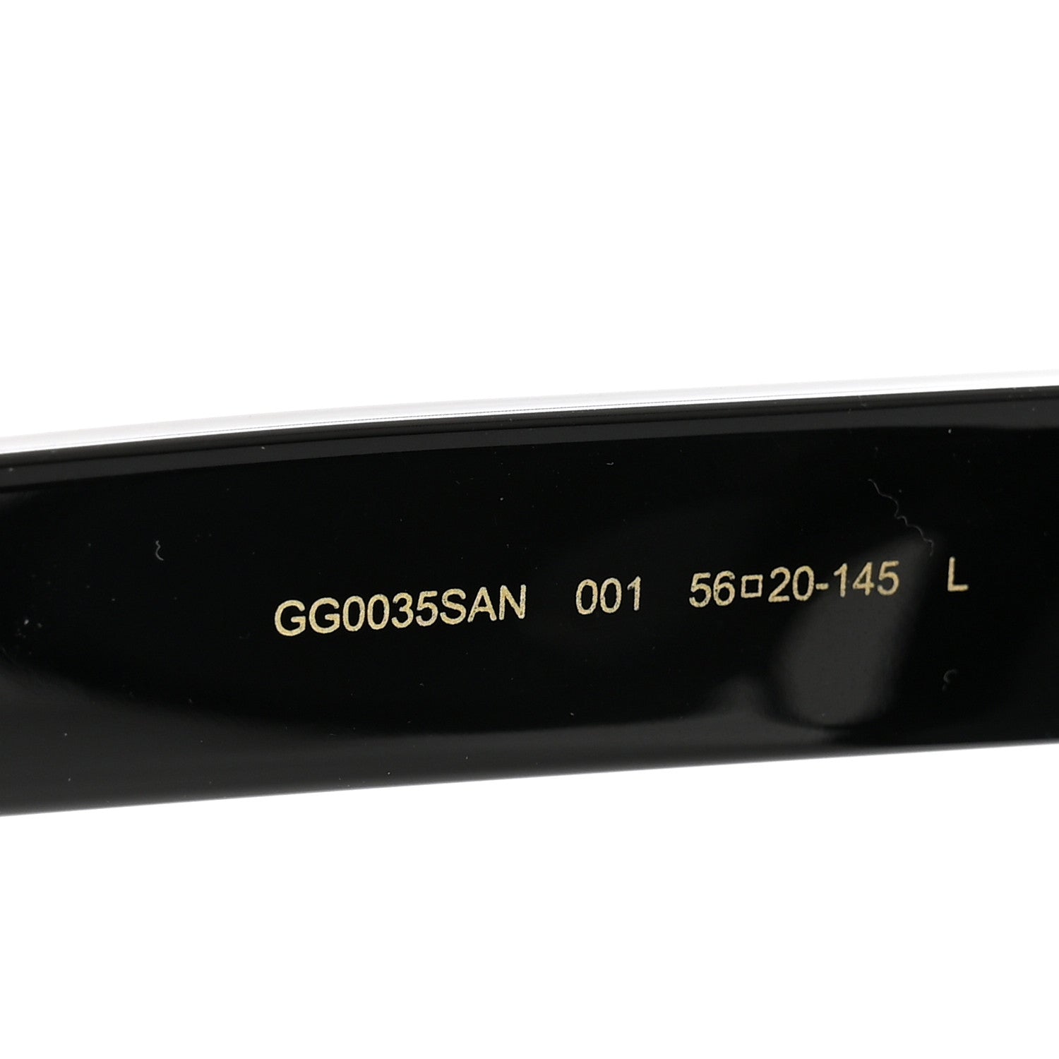 Gucci Acetate Round Sunglasses GG 0035S Black 6 of 8