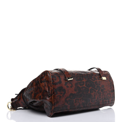 Mulberry Shiny Leopard Oversized Alexa Dark Oak 5 of 24