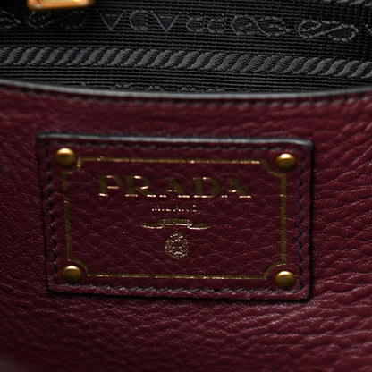 Prada Vitello Daino Tote Granato 5 of 10