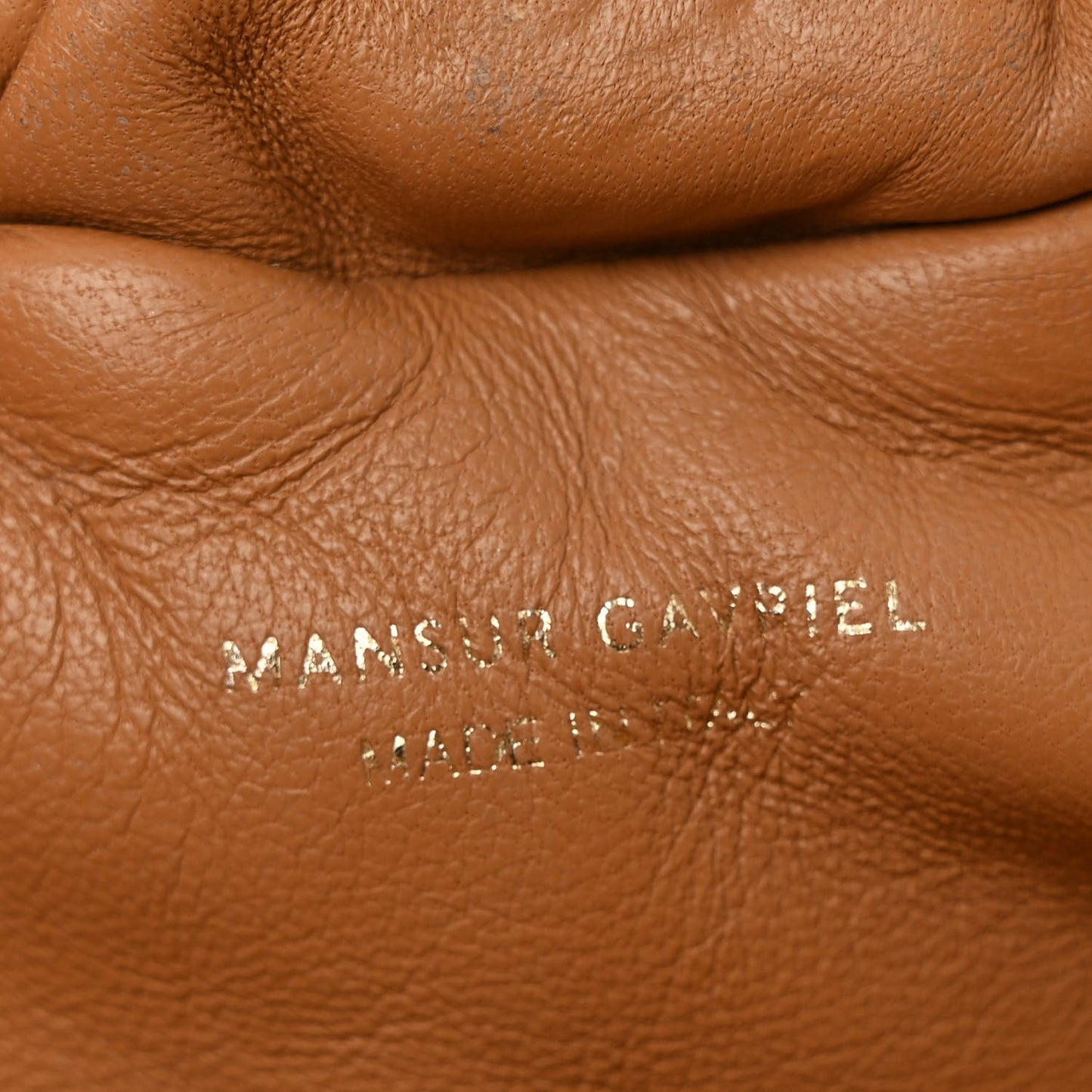 Lambskin Cloud Mini Clutch Caramel