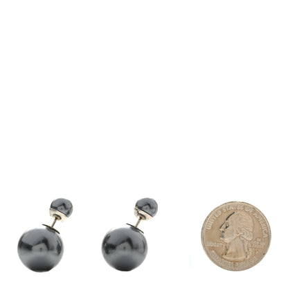 Christian Dior Pearl Mise En Dior Tribal Earrings Grey 2 of 4