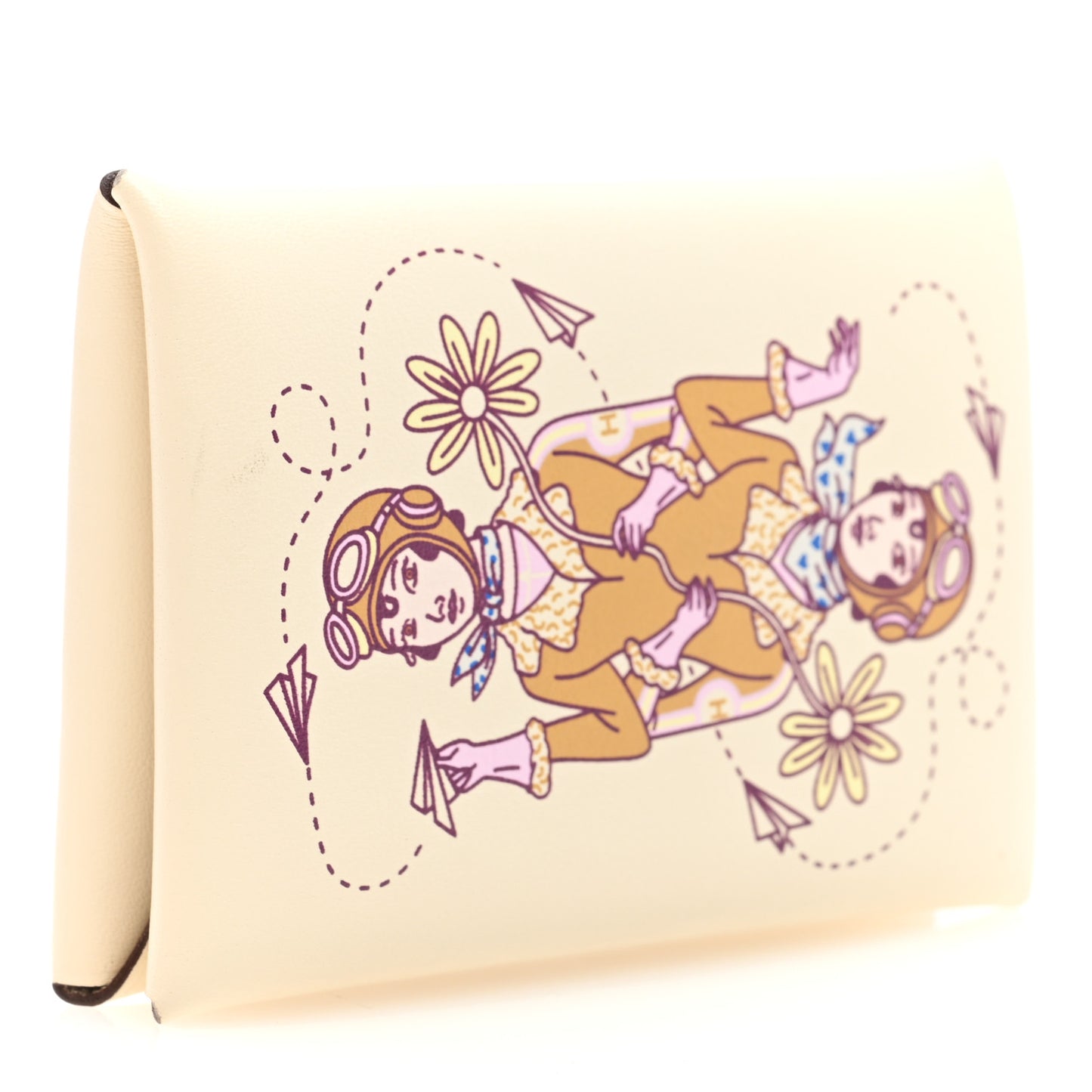 Swift Aviatrice Printed Calvi Card Case Nata