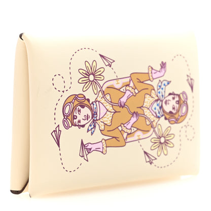Hermes Swift Aviatrice Printed Calvi Card Case Nata 4 of 9