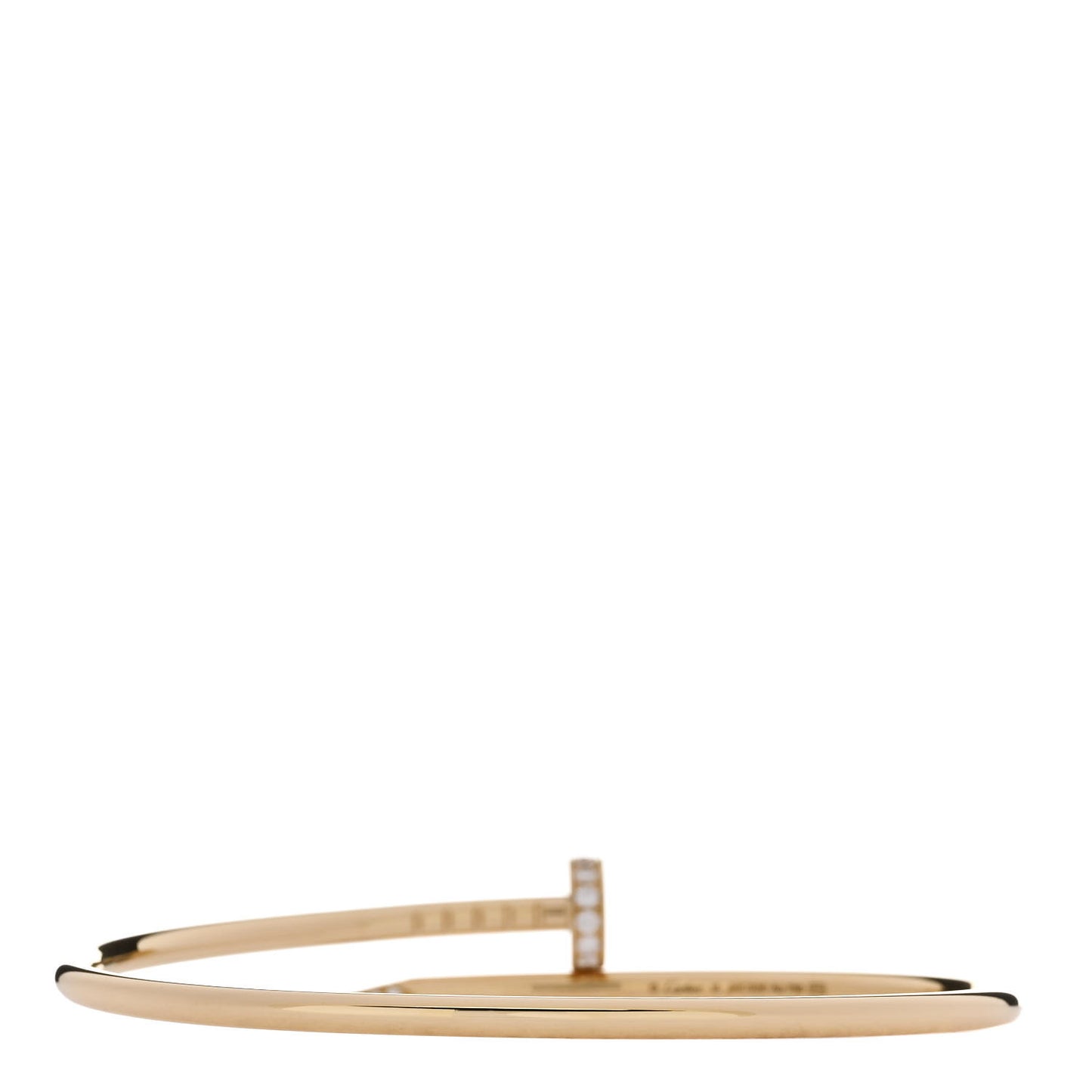 18K Yellow Gold Diamond Small Juste Un Clou Bracelet 16