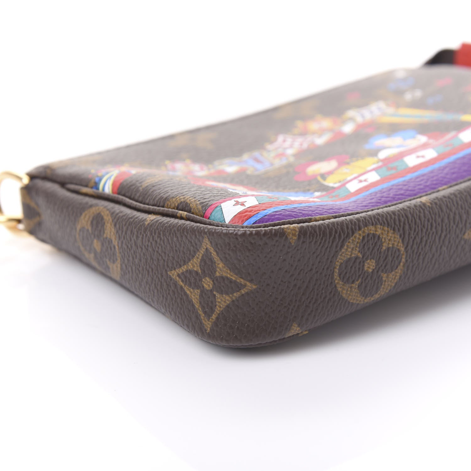 Louis Vuitton Monogram 2020 Christmas Animation Bumper Cars Mini Pochette Accessories Coquelicot 6 of 11