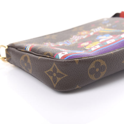 Louis Vuitton Monogram 2020 Christmas Animation Bumper Cars Mini Pochette Accessories Coquelicot 6 of 11