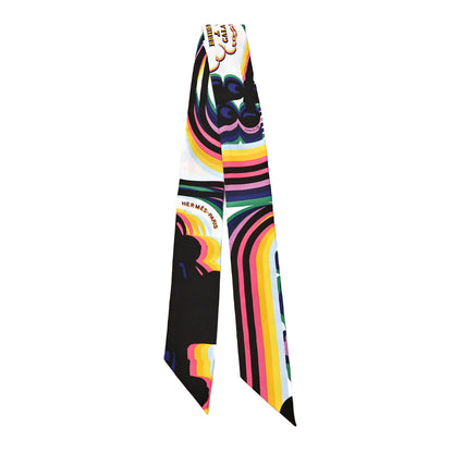 Hermes Silk Brides De Gala Shadow Twilly Black Jaune Multicolor 2 of 4