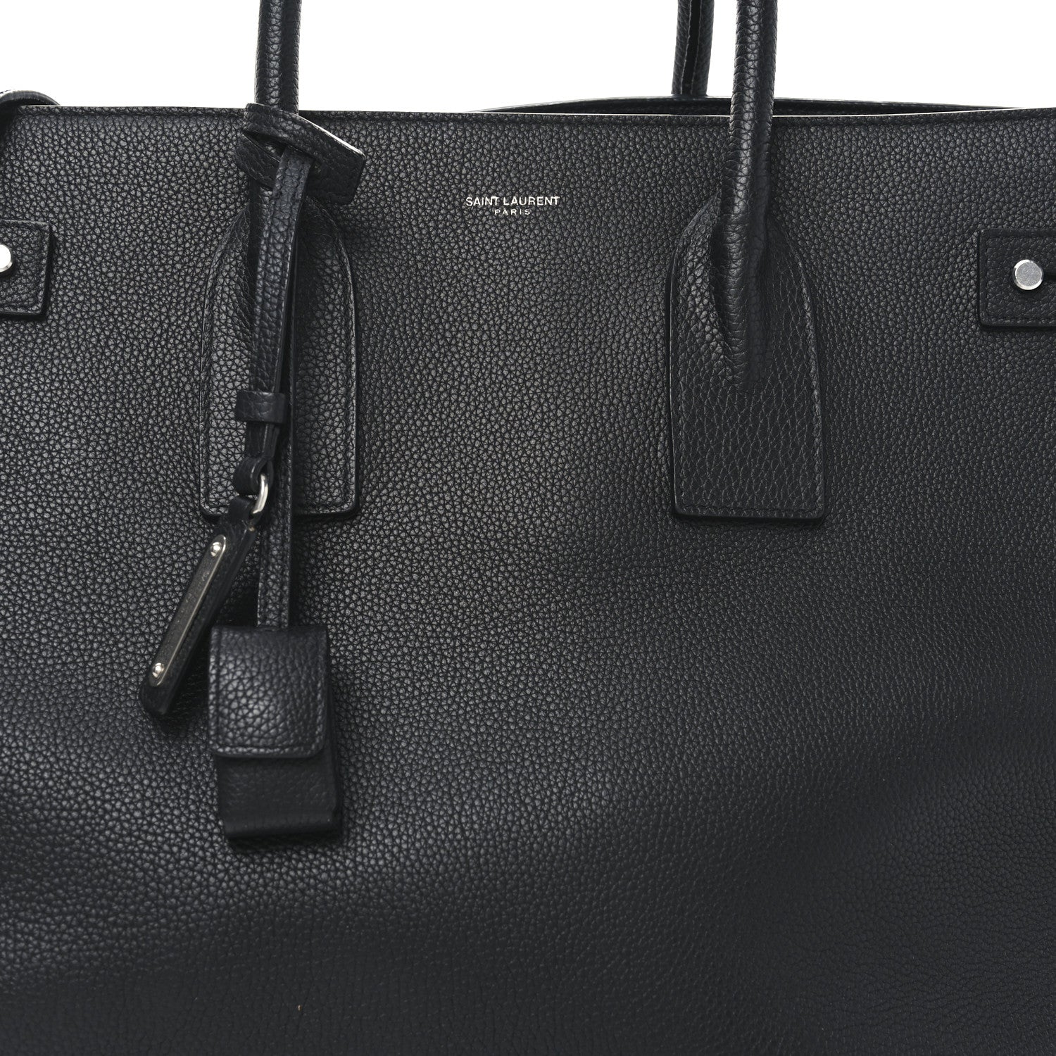 Saint Laurent Grained Calfskin Large Souple Sac De Jour Black 8 of 11