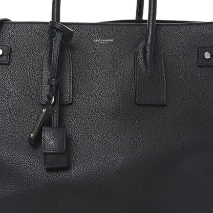 Saint Laurent Grained Calfskin Large Souple Sac De Jour Black 8 of 11