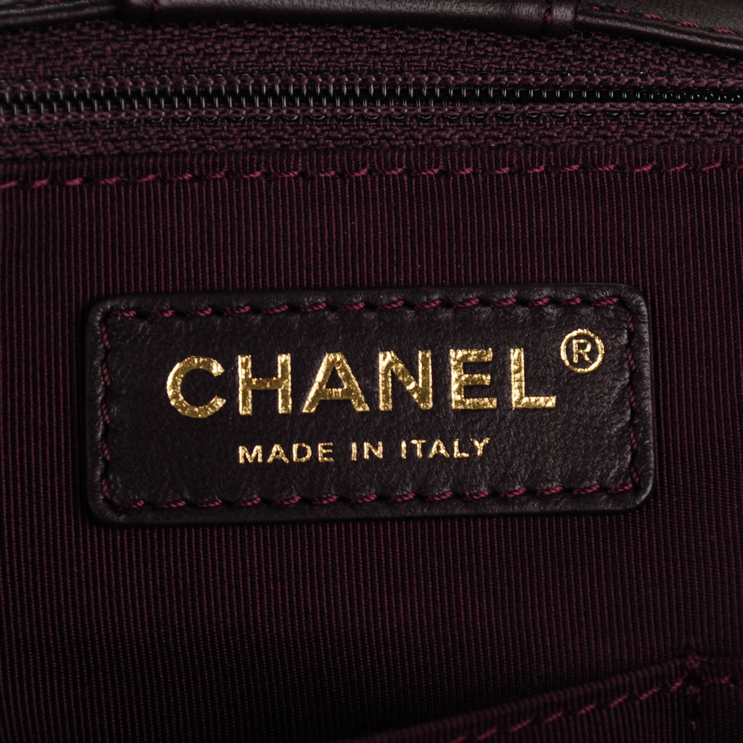 Chanel Lambskin Quilted Large Drawstring Shoulder Bag Dark Purple 6 of 7