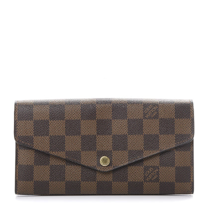 Louis Vuitton Damier Ebene Sarah Wallet NM 1 of 8