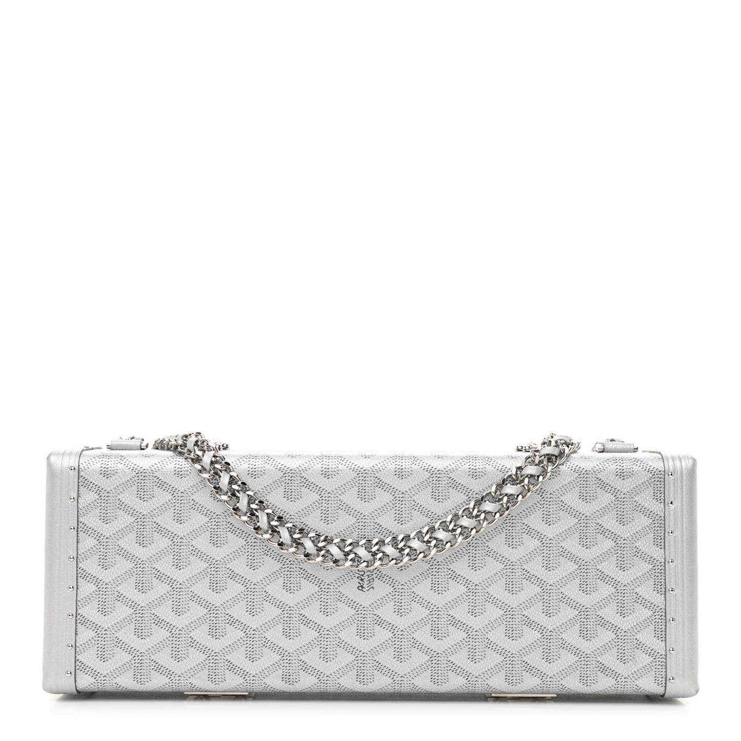 Goyardine Saint Honore Clutch Silver