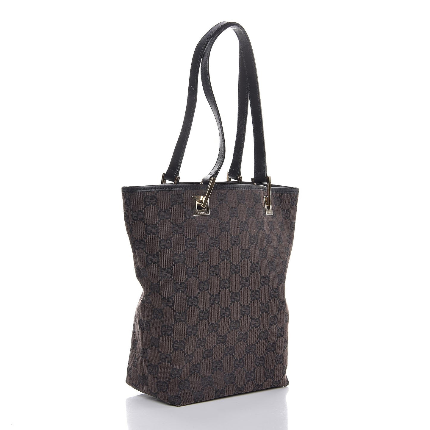 Monogram Small Bucket Tote Dark Brown