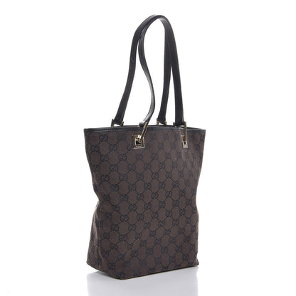Gucci Monogram Small Bucket Tote Dark Brown 3 of 7