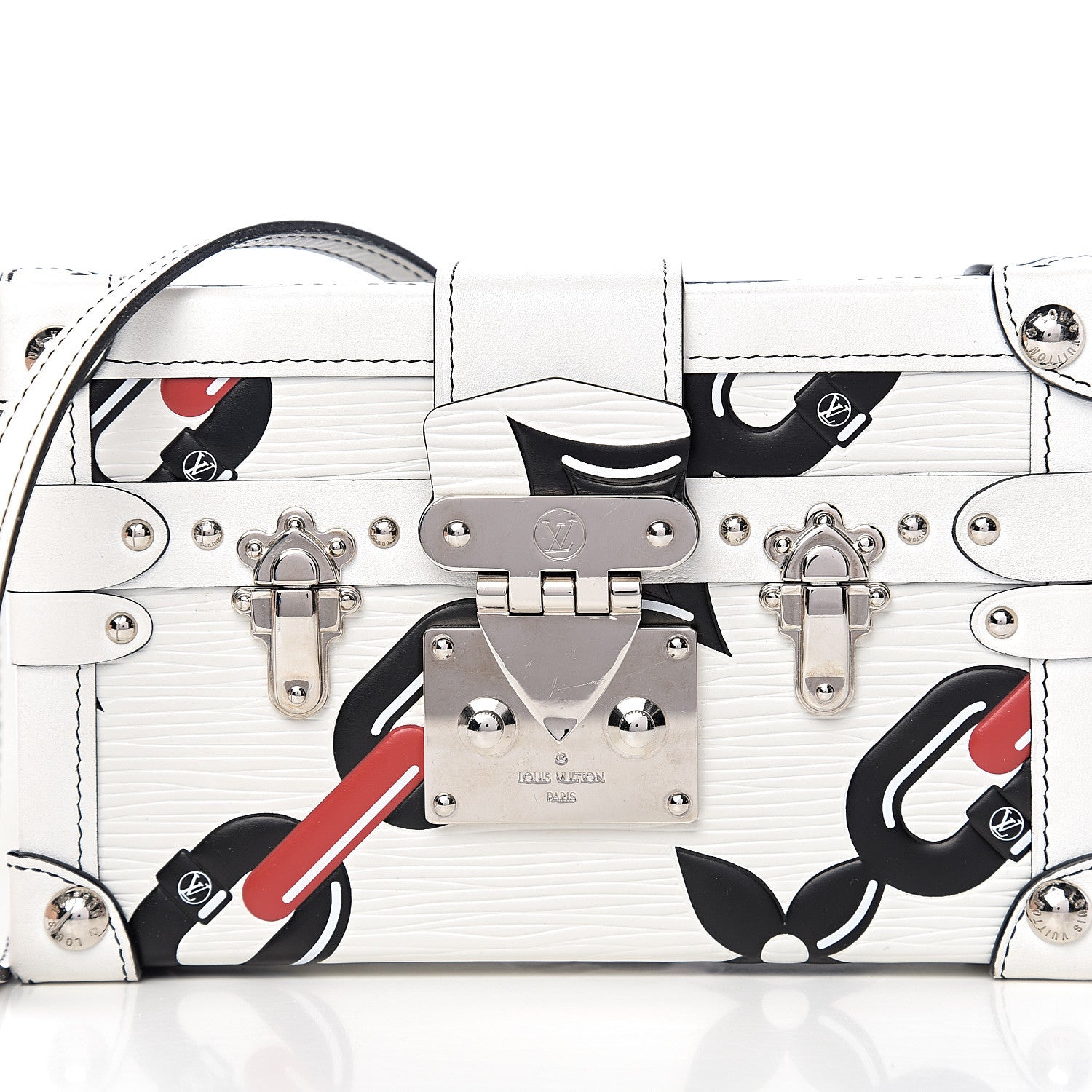 Louis Vuitton Epi Petite Malle White 6 of 10