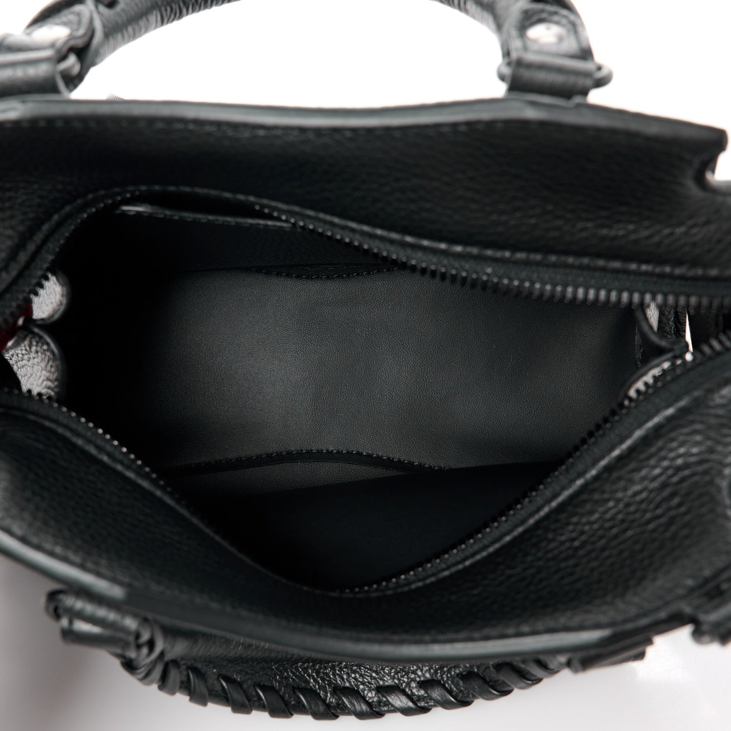 Grained Calfskin Neo Classic Black Hardware Mini City Black
