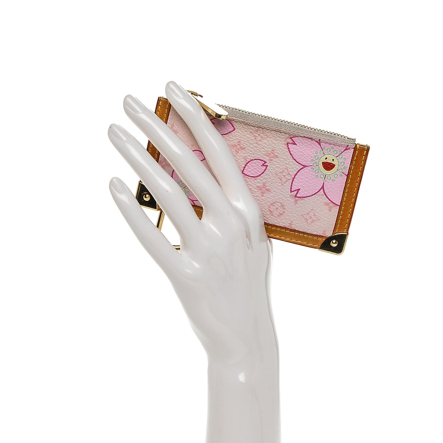Louis Vuitton Monogram Cherry Blossom Key Pouch Pink 2 of 6
