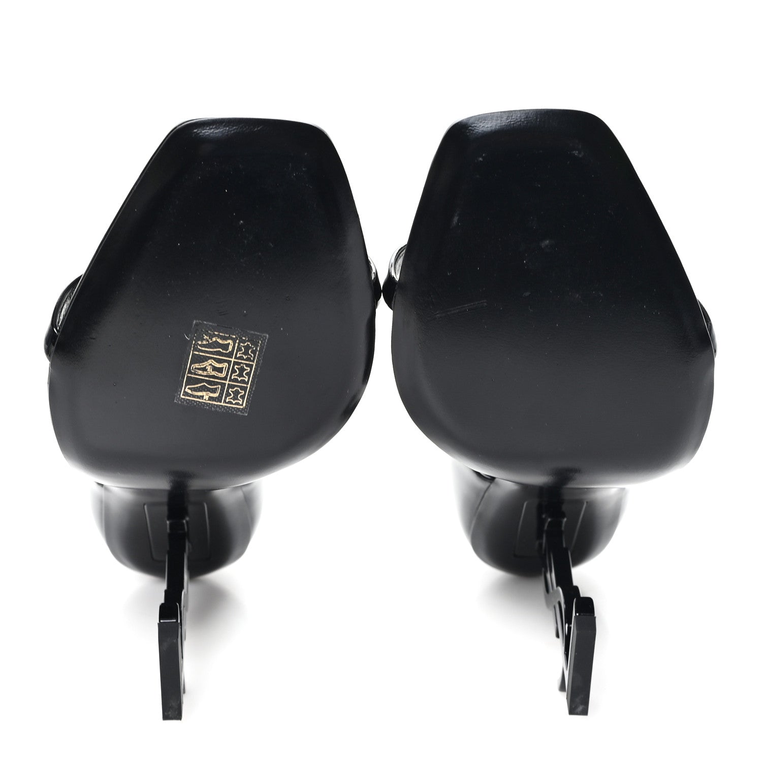 Saint Laurent Patent Calfskin Opyum 110 Sandals 38.5 Black 6 of 10