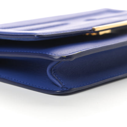 Fendi Vitello Flamingo Tube Wallet on Chain Blue Neon 9 of 12