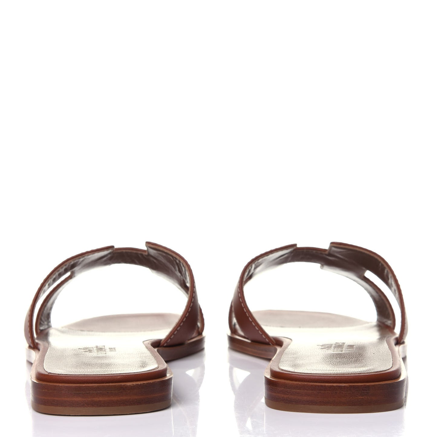 Box Calfskin Oran Sandals 37.5 Gold