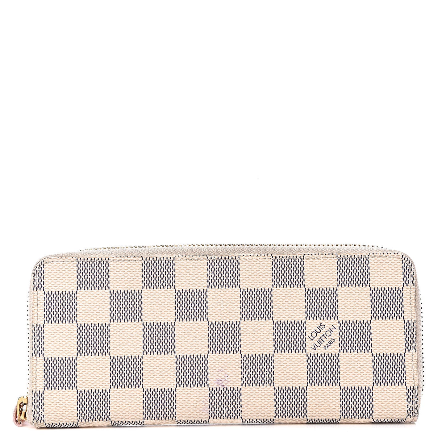 Damier Azur Clemence Wallet Rose Ballerine