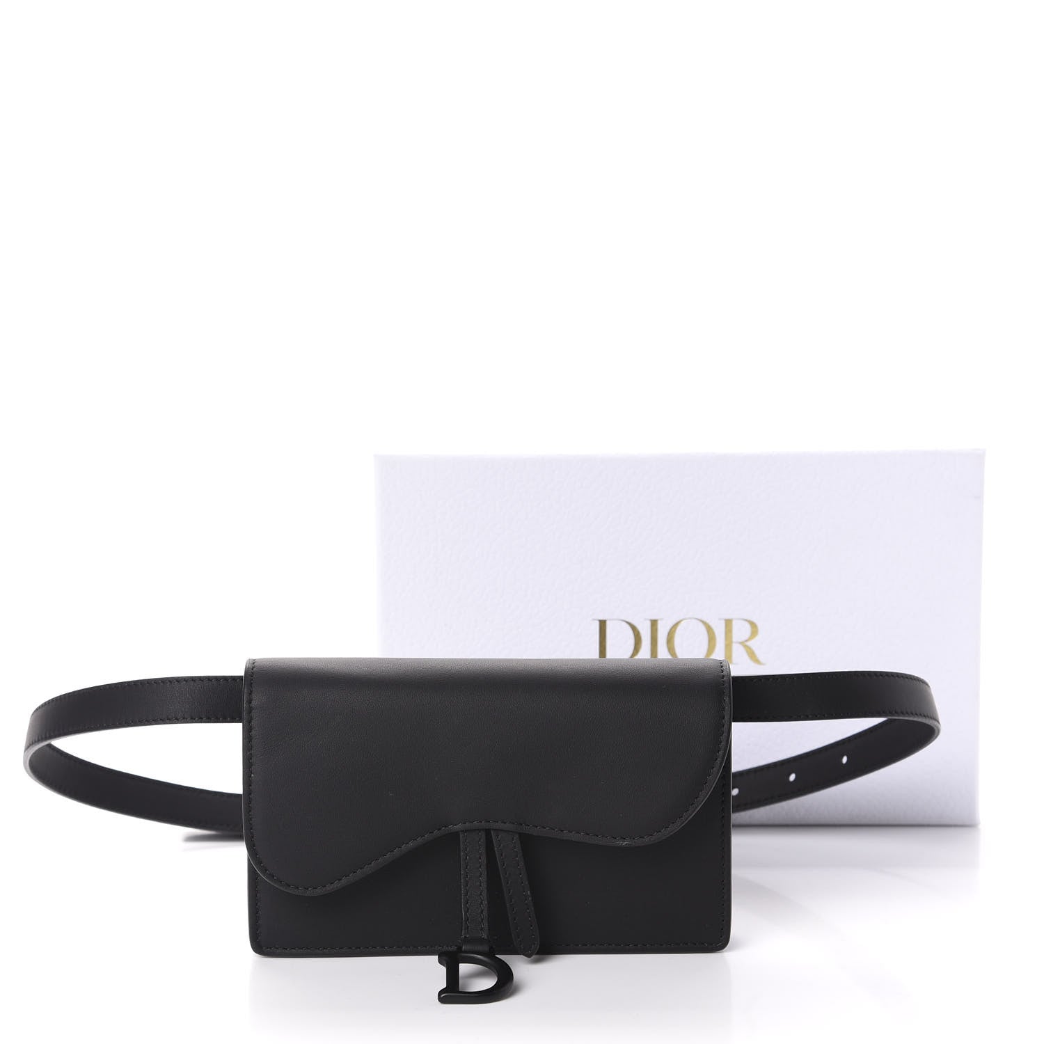 Christian Dior Ultra Matte Calfskin Saddle Belt Bag Black 11 of 11