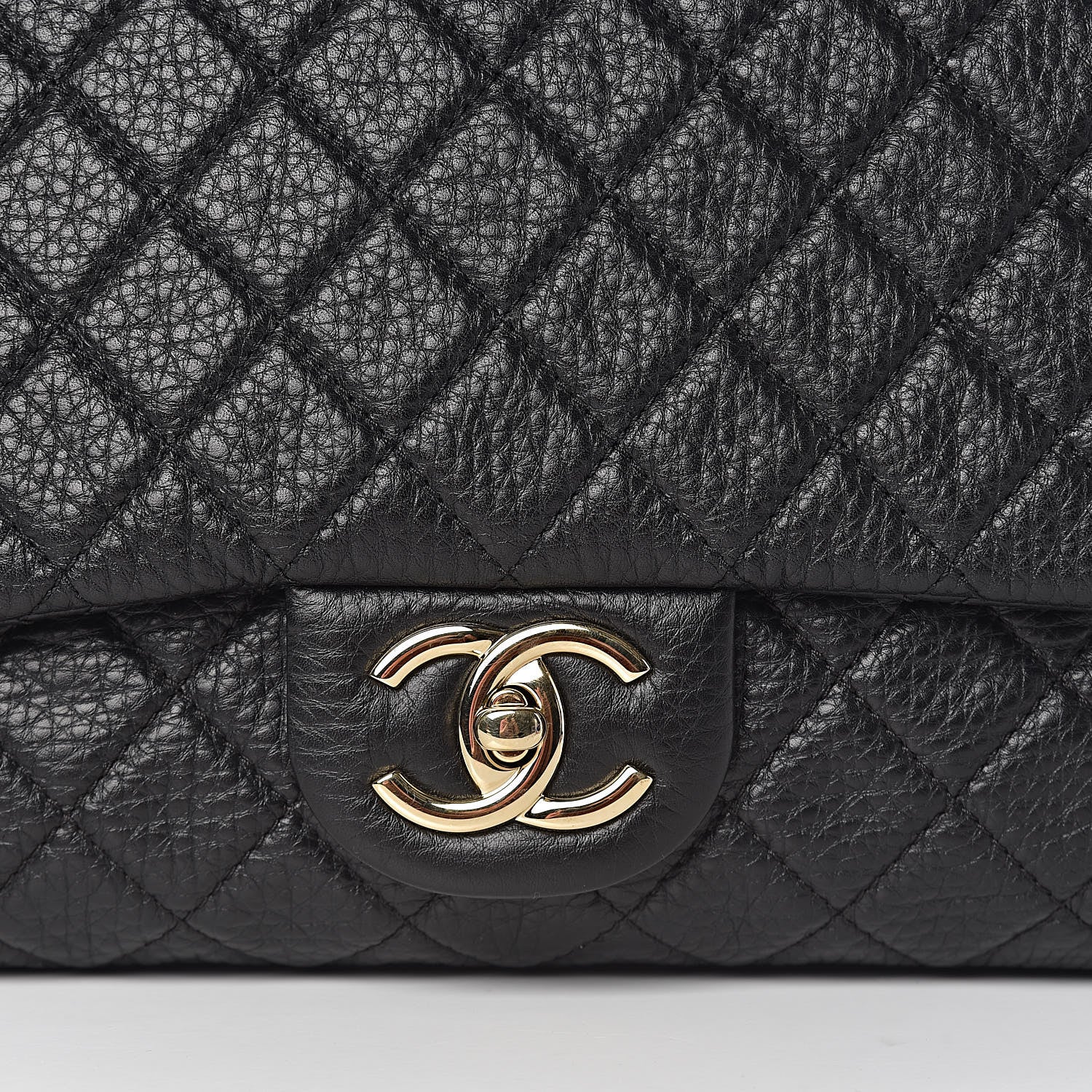 Chanel Calfskin Quilted XXL Travel Flap Bag Black 10 of 10