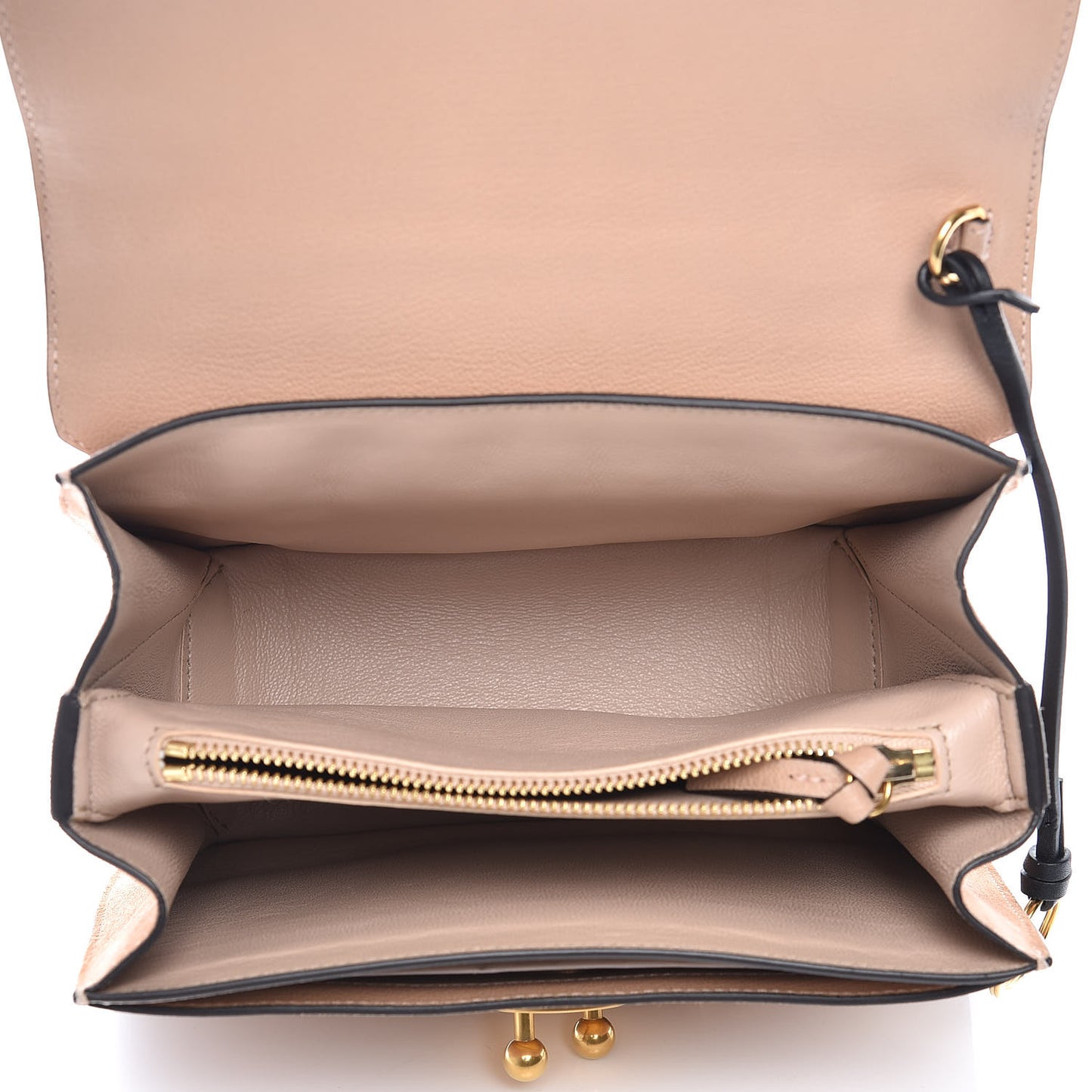 Goatskin Medium Mily Shoulder Bag Biscotti Beige