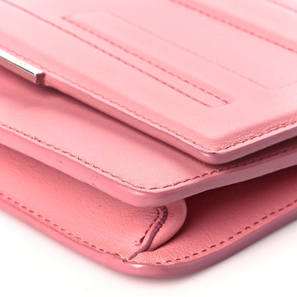 Fendi Vitello Flamingo Tube Wallet on Chain Pink 10 of 11
