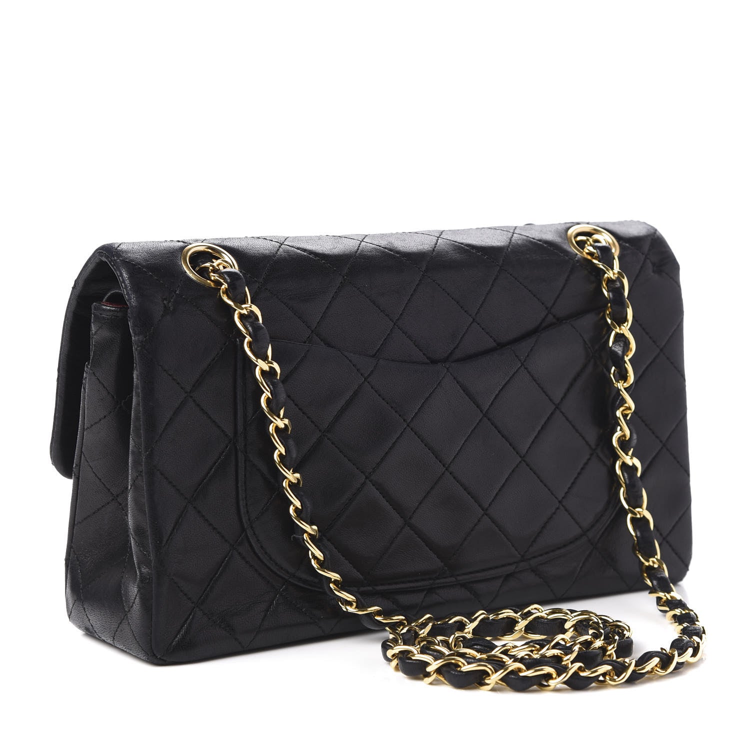 Chanel Lambskin Quilted Small Double Flap Black 3 of 12