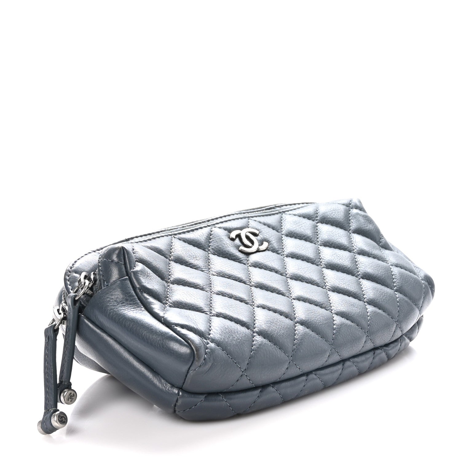 Chanel Calfskin Quilted Waist Bag Dark Grey 4 of 10
