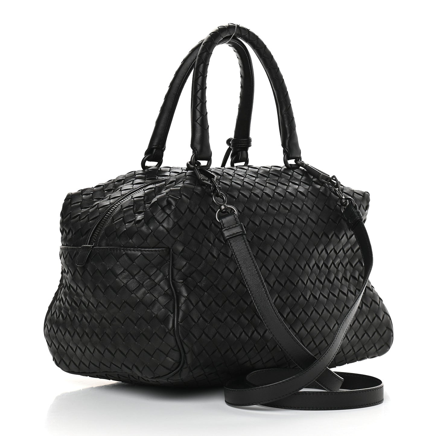 Nappa Intrecciato Boston Black