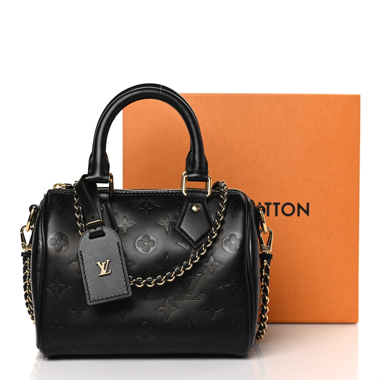 Louis Vuitton Monogram Ink Speedy BB Black 8 of 8