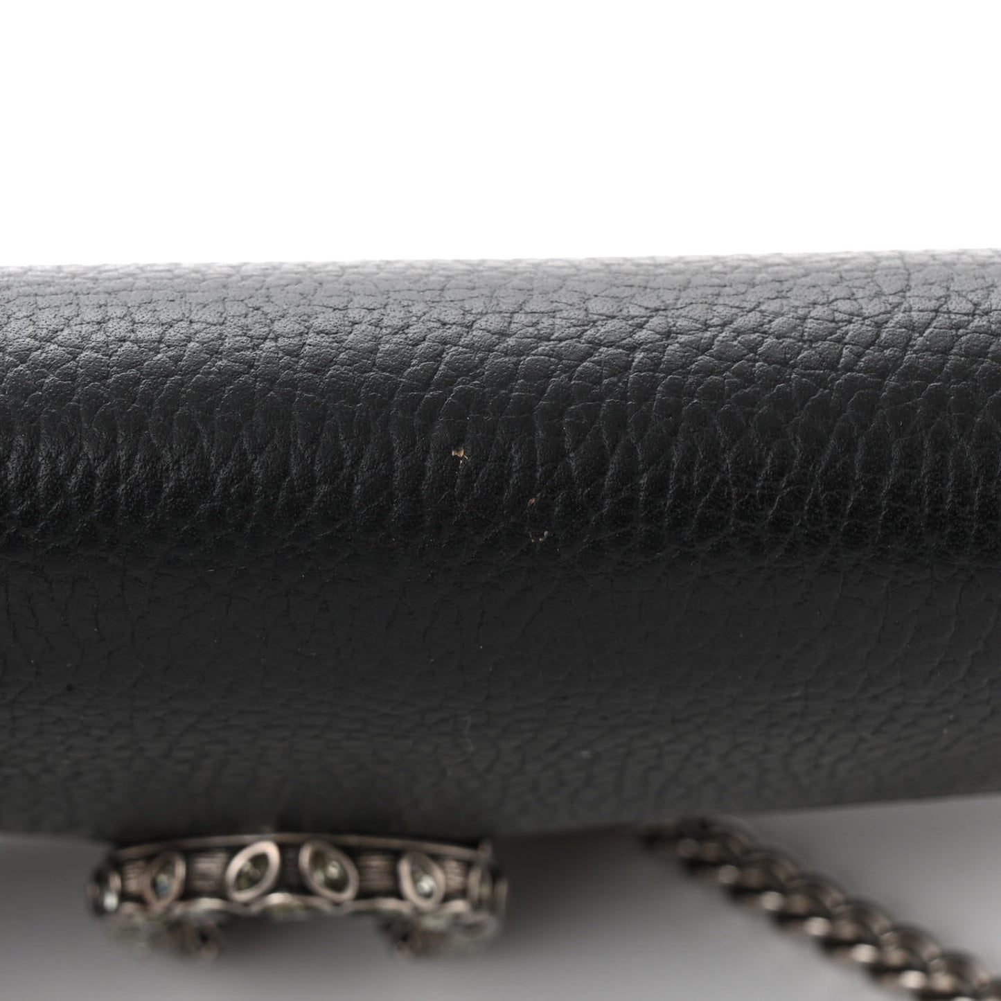 Calfskin Mini Dionysus Chain Wallet Black