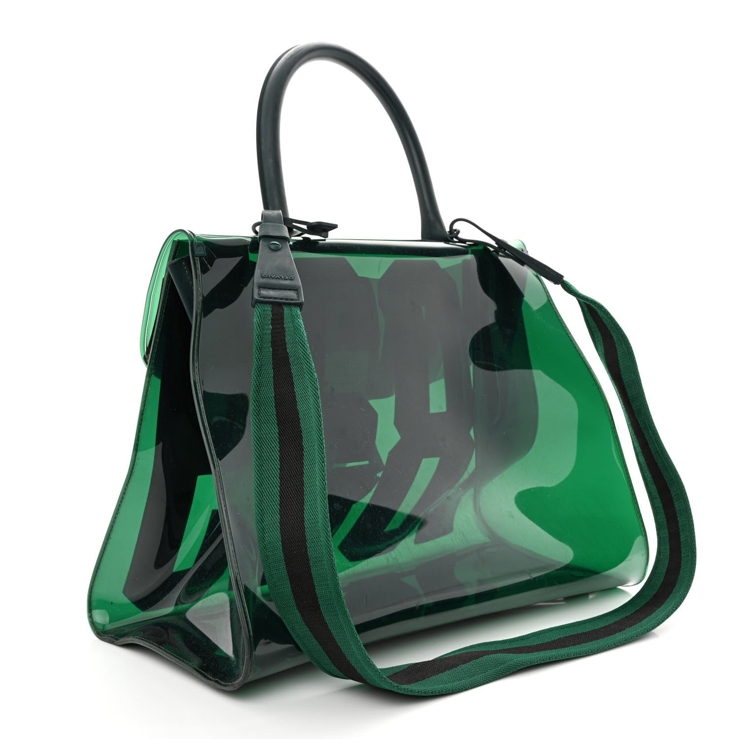 Delvaux PVC The Hero 1829 Brillant Satchel Vert 3 of 12