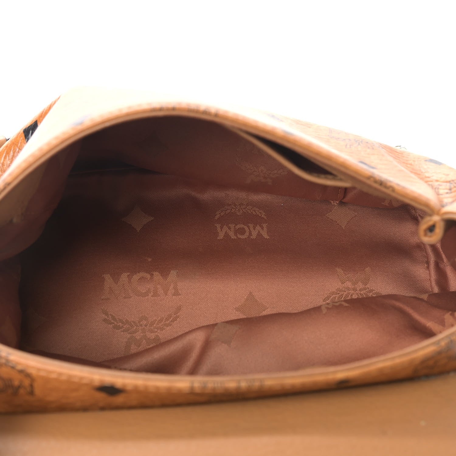 MCM Visetos Crossbody Flap Messenger Cognac 4 of 11