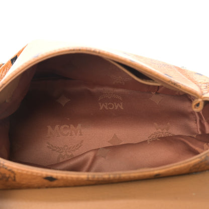 MCM Visetos Crossbody Flap Messenger Cognac 4 of 11
