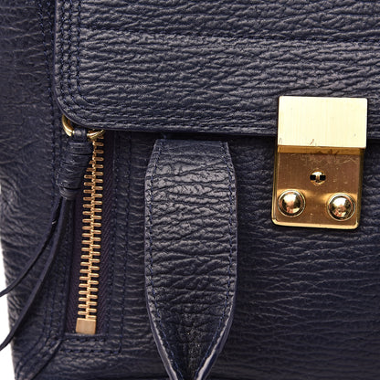 3.1 Phillip Lim 3.1 Textured Calfskin Mini Pashli Satchel Ink 17 of 17