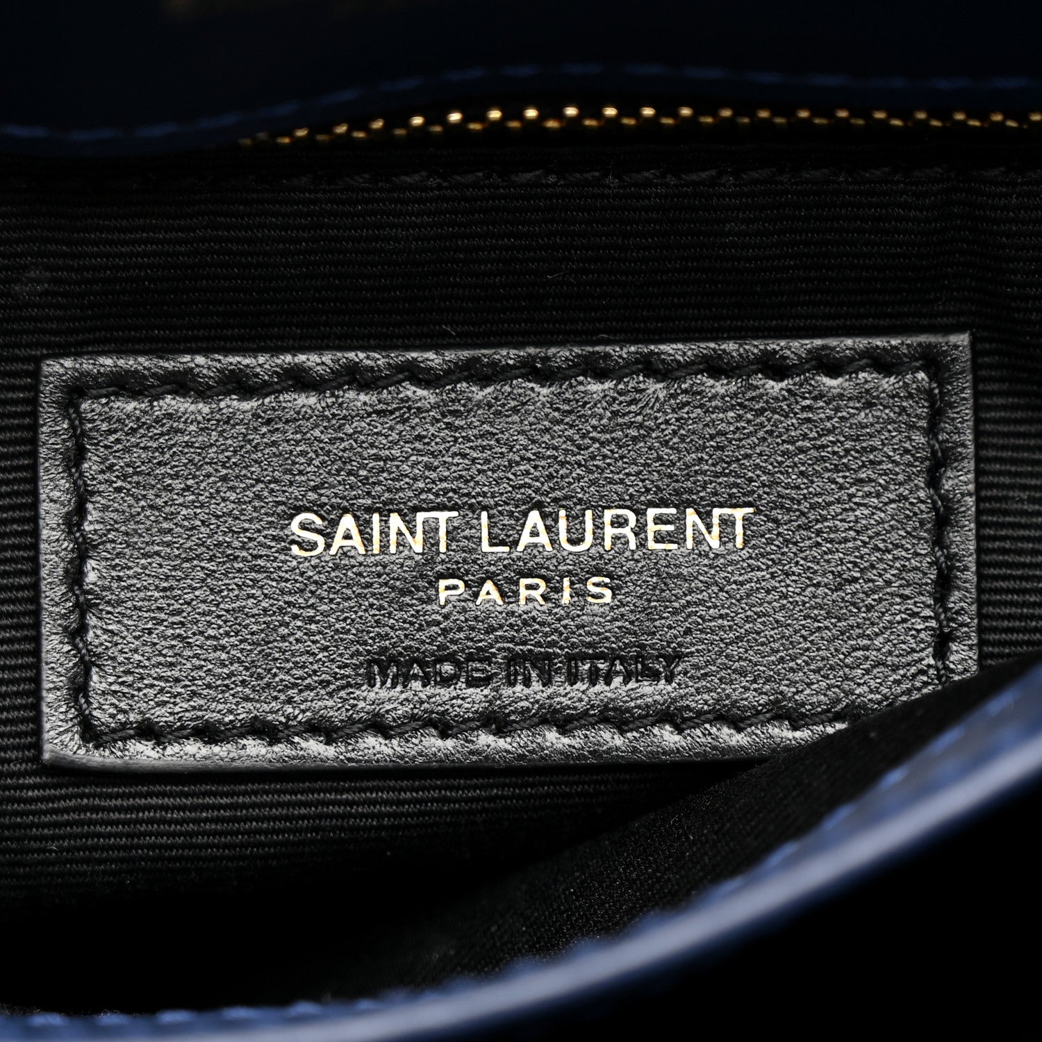 Saint Laurent Calfskin Y Quilted Monogram Toy Loulou Crossbody Bag Blue Charron 7 of 12
