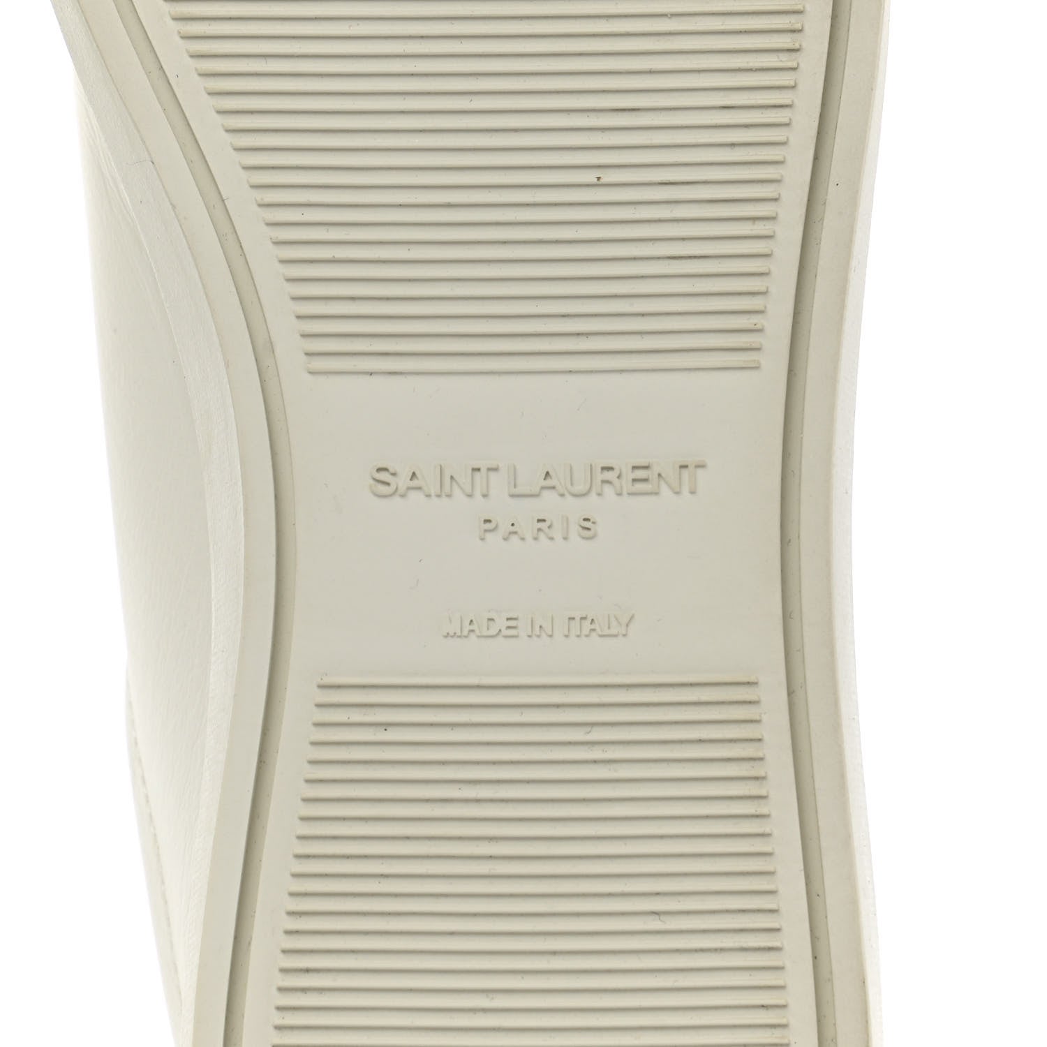 Saint Laurent Calfskin Andy Low Top Sneakers 36.5 Blanc Optique 6 of 8