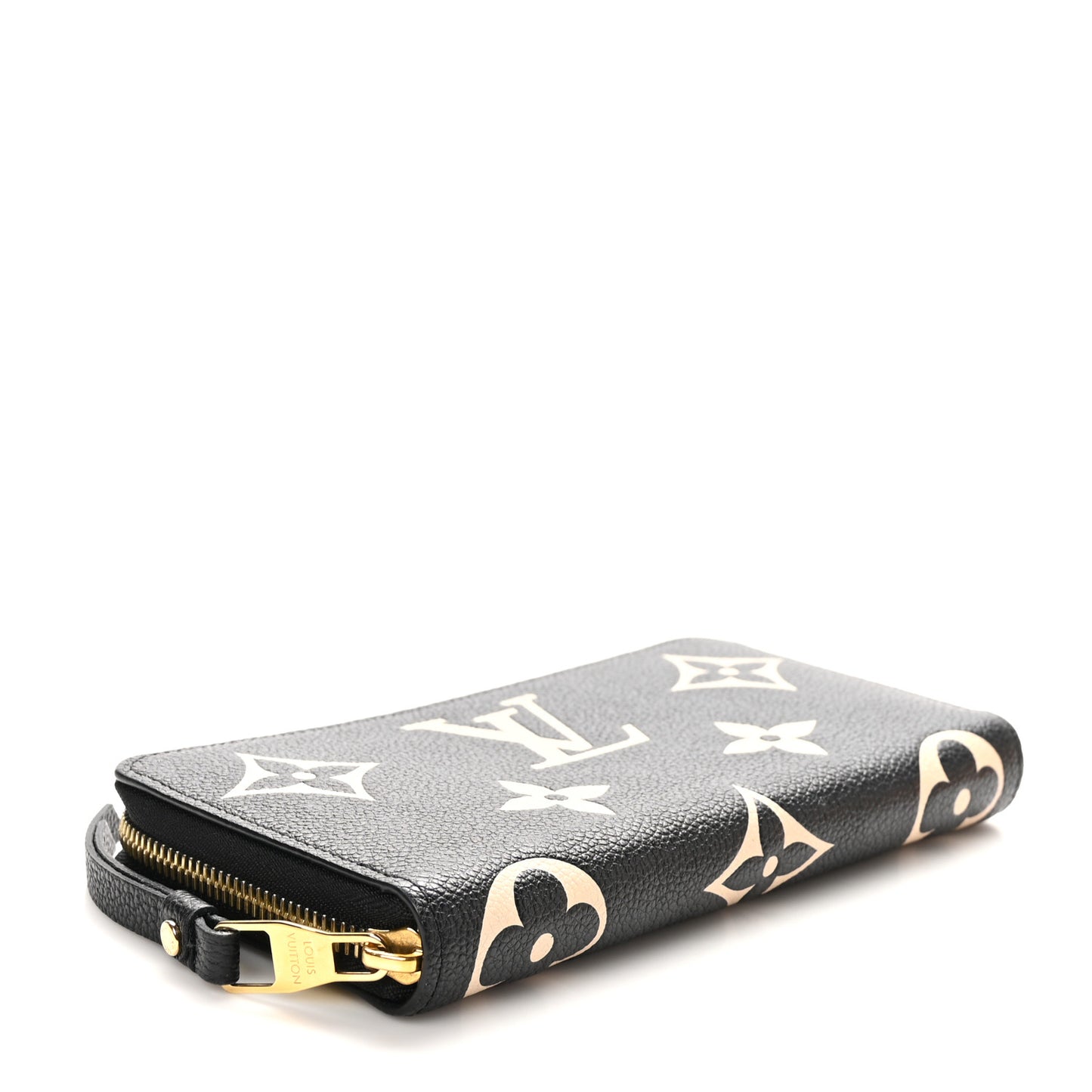 Empreinte Monogram Giant Zippy Wallet Black Beige