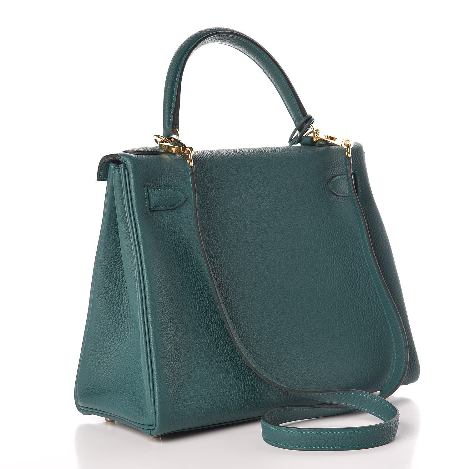 Hermes Togo Kelly Retourne 28 Malachite 4 of 37