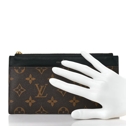 Louis Vuitton Monogram Slim Purse Black 2 of 8