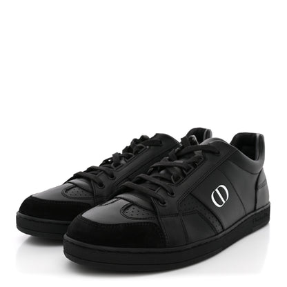 Christian Dior Calfskin Suede Logo Sneakers 40 Black 4 of 8