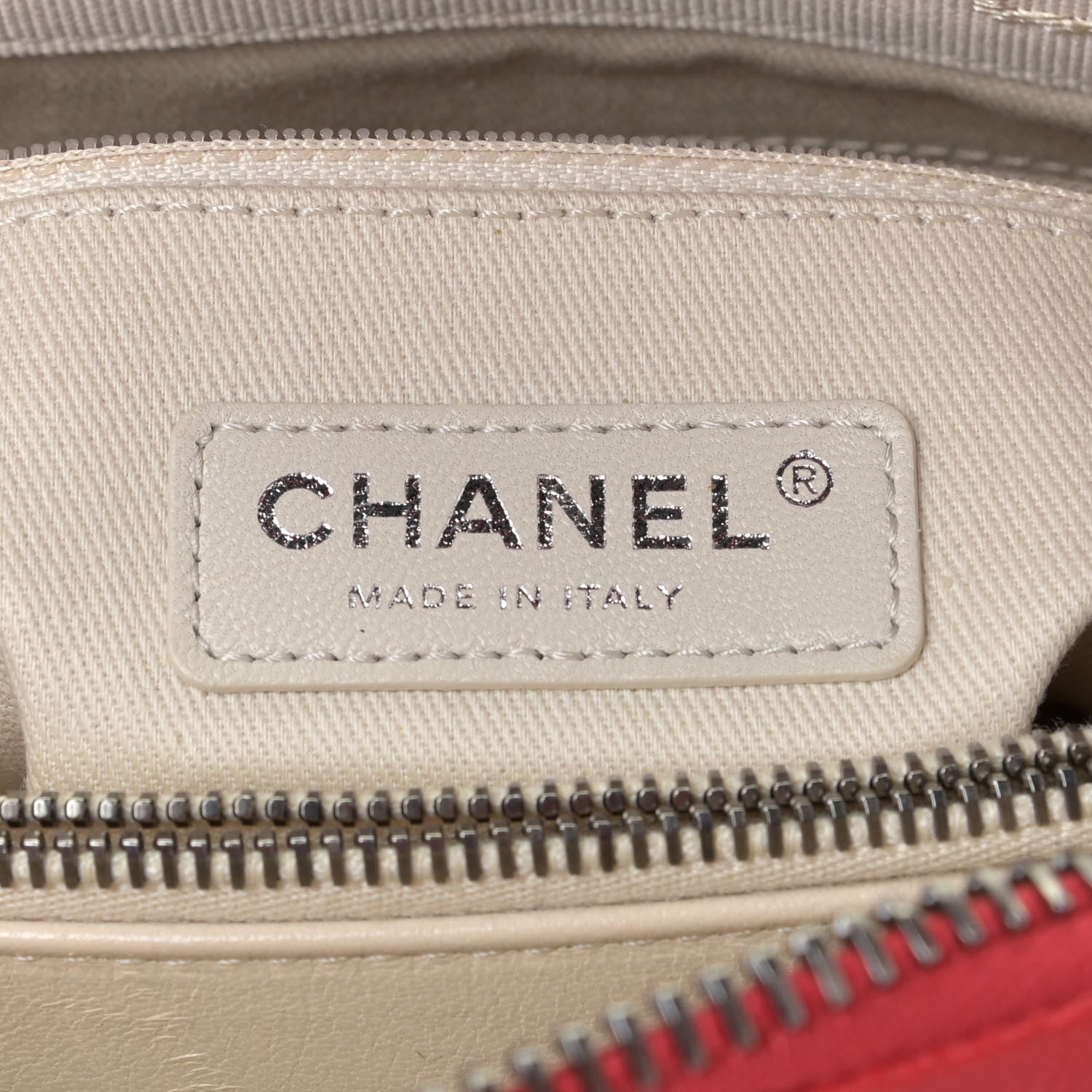 Chanel Shiny Sheepskin Quilted Medium Shopping Tote Red 8 of 17