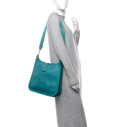 Hermes Epsom Evelyne GM Bleu Paon 2 of 10