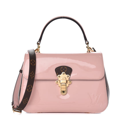Louis Vuitton Patent Calfskin Monogram Cherrywood PM Rose Ballerine 1 of 16