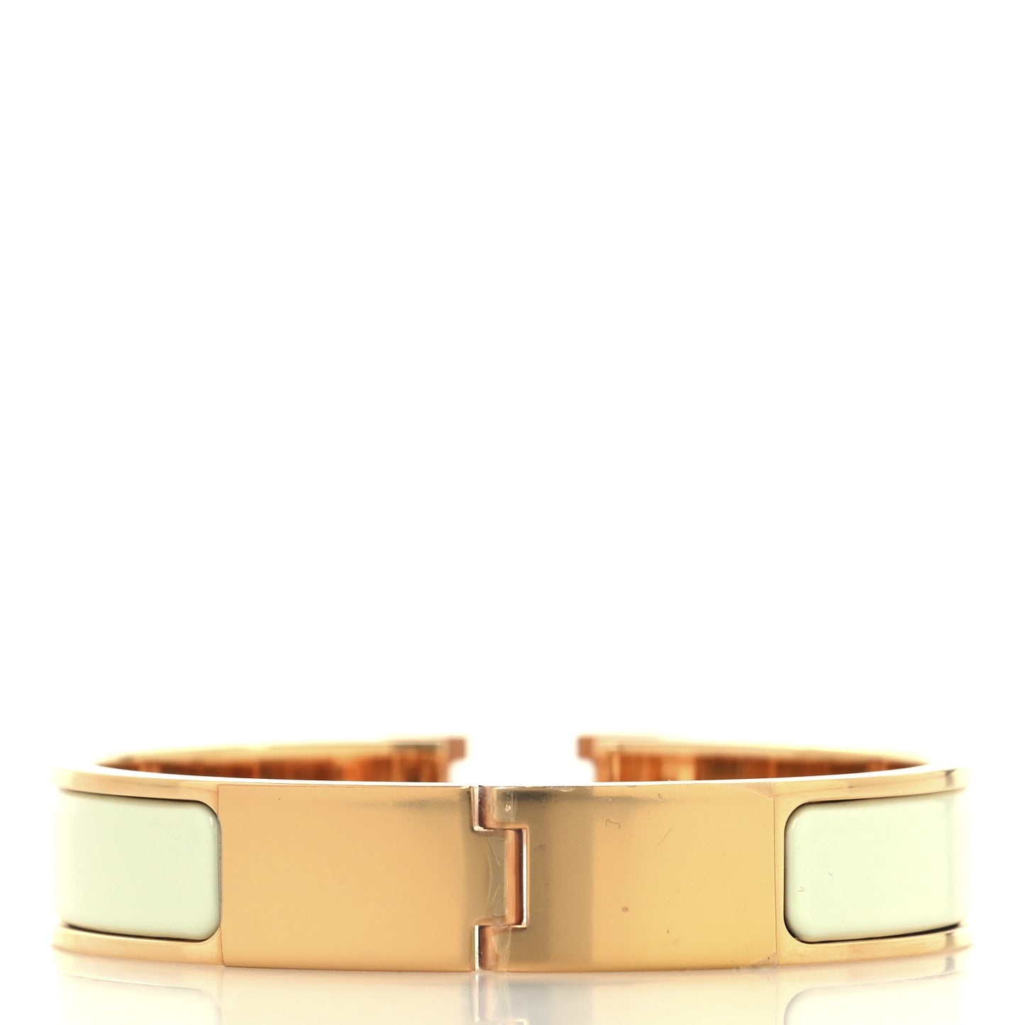 Enamel Narrow Clic Clac H Bracelet PM Vert Fizz
