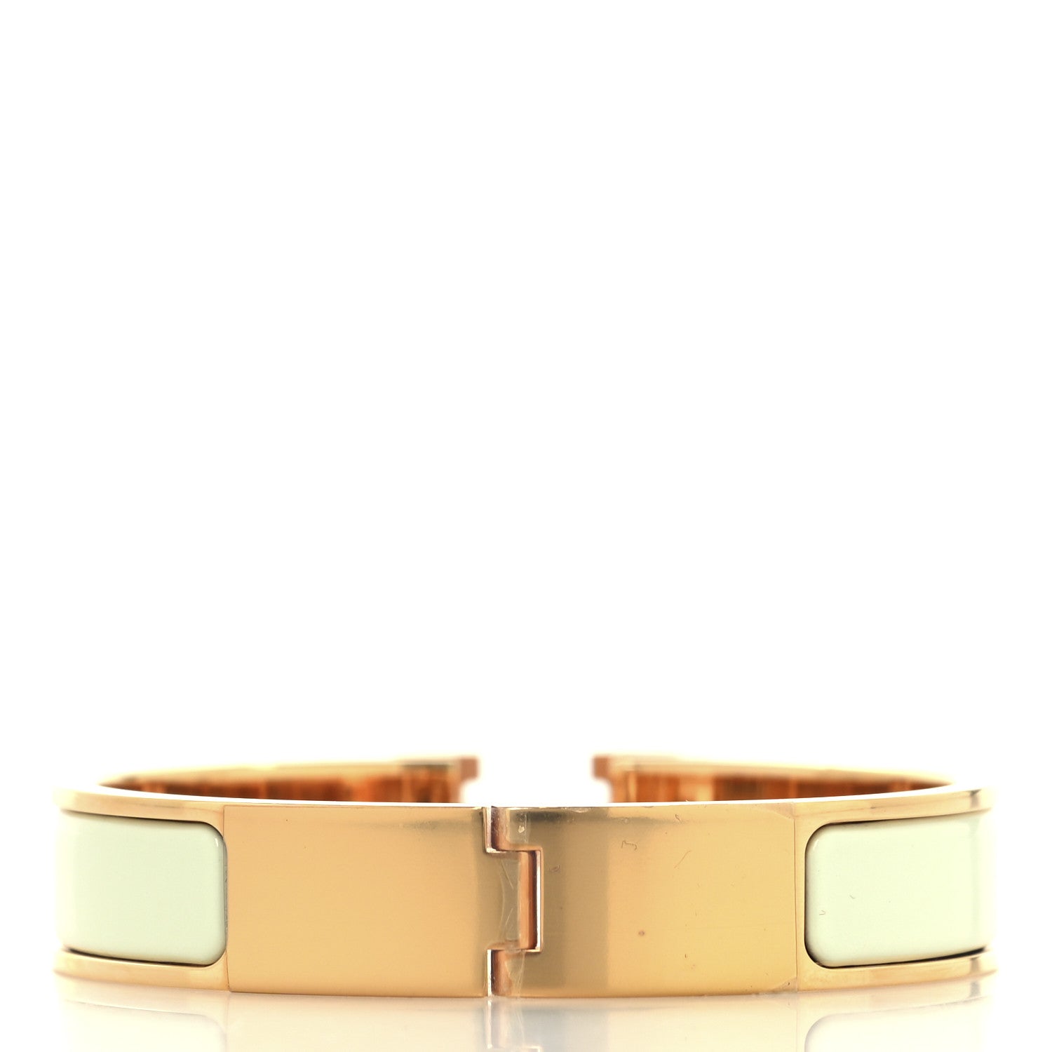 Hermes Enamel Narrow Clic Clac H Bracelet PM Vert Fizz 3 of 5