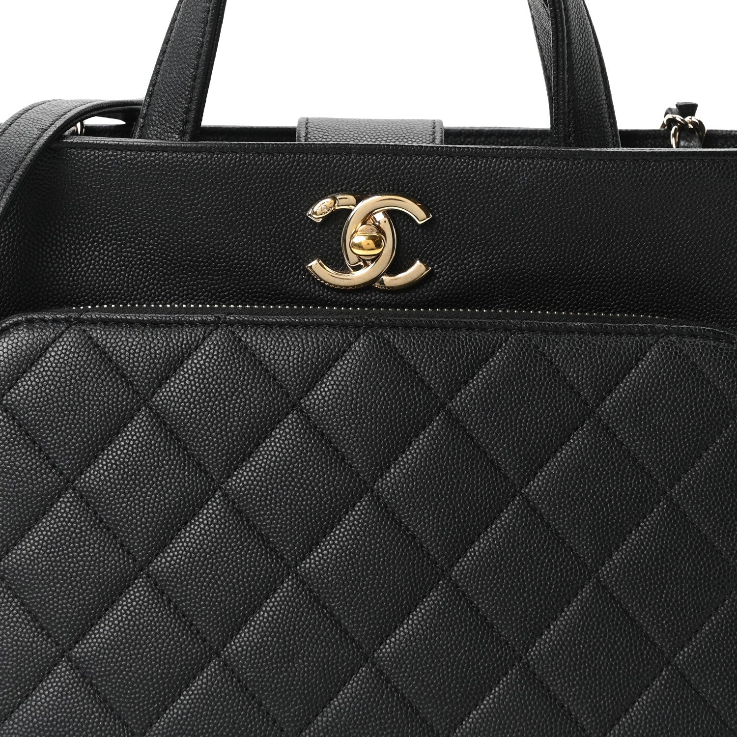 Chanel Caviar Quilted Small Business Affinity Shopping Bag Black 8 of 10